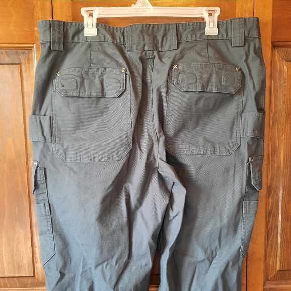 Duluth Trading Co Flex Fire Hose Cargo Work Pants Vintage Indigo 45507 40×34 - Picture 11 of 16